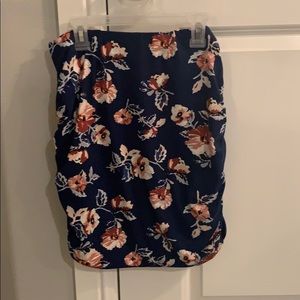 French Grey Ember Brushed Knit Skirt